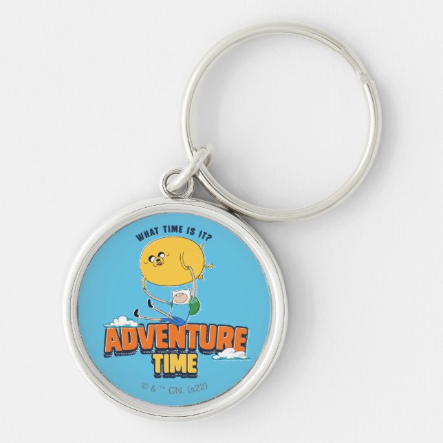 Adventure Time | Jake Floating With Finn Keychain (Front)