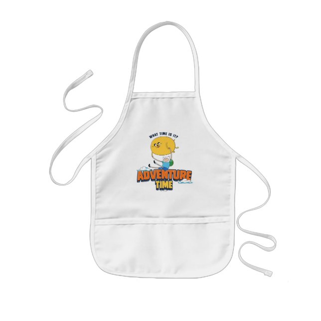 Adventure Time | Jake Floating With Finn Kids' Apron (Front)