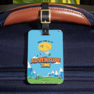 Adventure Time Jake Floating With Finn Luggage Tag