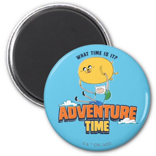 Adventure Time  Jake Floating With Finn Magnet