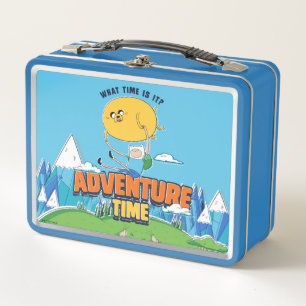 Adventure Time Jake Floating With Finn Metal Lunch Box