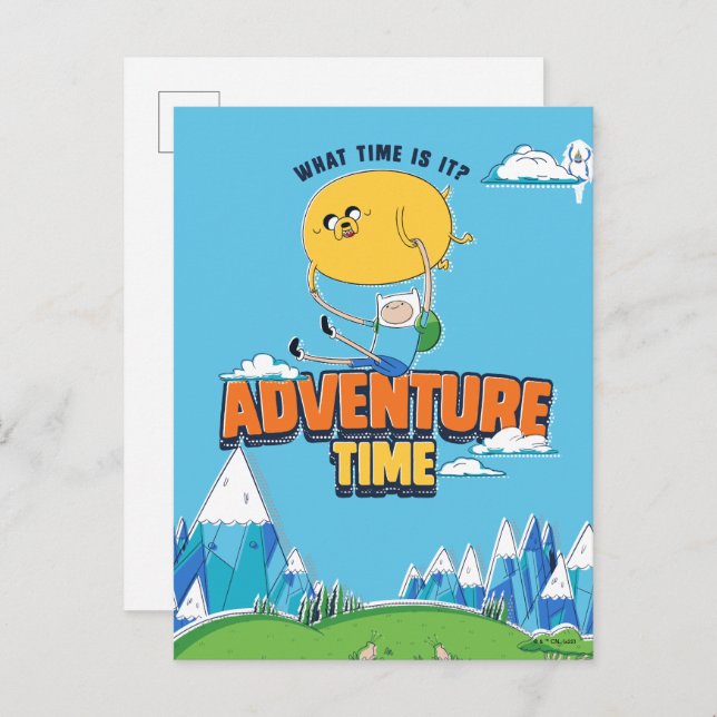 Adventure Time | Jake Floating With Finn Postcard (Front/Back)