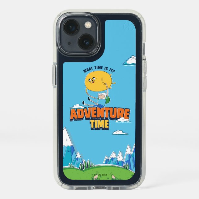 Adventure Time | Jake Floating With Finn Speck iPhone 13 Case (Front)
