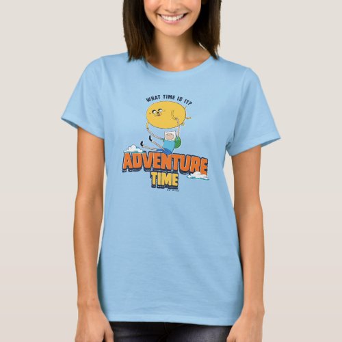 Adventure Time  Jake Floating With Finn T_Shirt