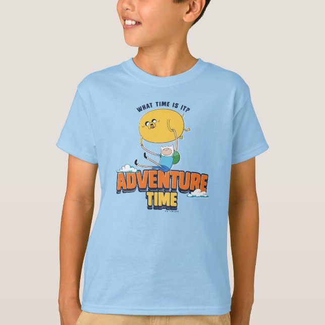 Adventure Time | Jake Floating With Finn T-Shirt (Front)