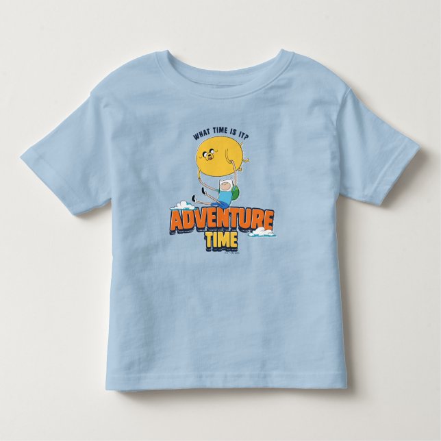 Adventure Time | Jake Floating With Finn T-Shirt (Front)