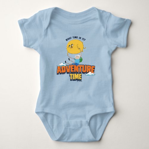 Adventure Time  Jake Floating With Finn T_Shirt Baby Bodysuit