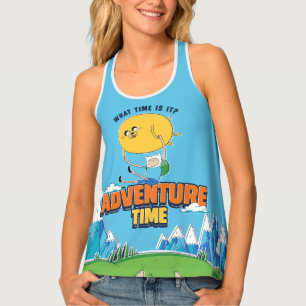 Adventure Time   Jake Floating With Finn Tank Top