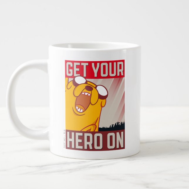 Adventure Time | Jake "Get Your Hero On" Giant Coffee Mug (Left)