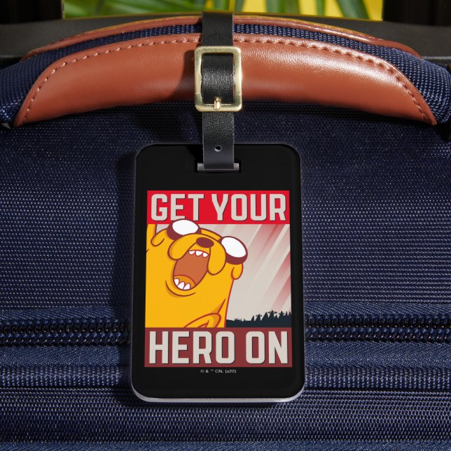 Adventure Time | Jake "Get Your Hero On" Luggage Tag (Front Insitu 2)