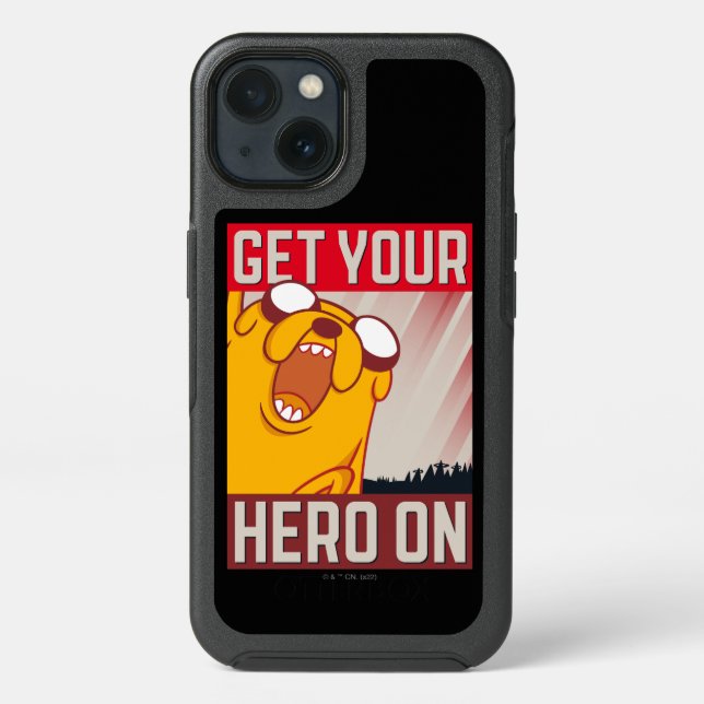 Adventure Time | Jake "Get Your Hero On" Otterbox iPhone Case (Back)