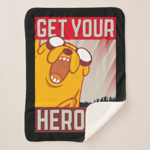 Adventure Time   Jake "Get Your Hero On" Sherpa Blanket