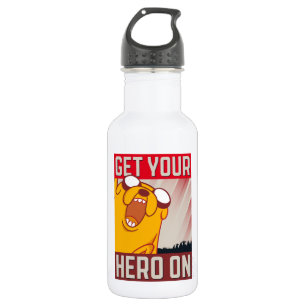 Adventure Time Jake "Get Your Hero On" Stainless Steel Water Bottle