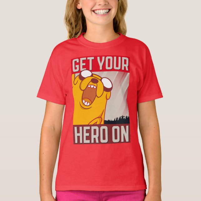 Adventure Time | Jake "Get Your Hero On" T-Shirt (Front)