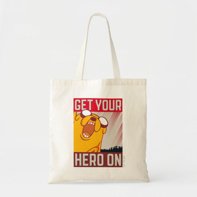 Adventure Time | Jake "Get Your Hero On" Tote Bag (Front)