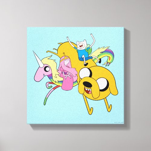 Adventure Time  Lady Bubblegum Finn  Jake Canvas Print