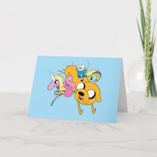 Adventure Time | Lady, Bubblegum, Finn, & Jake Card