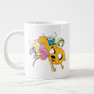 Adventure Time   Lady, Bubblegum, Finn, & Jake Giant Coffee Mug
