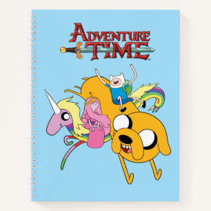 Adventure Time Lady, Bubblegum, Finn, & Jake Notebook