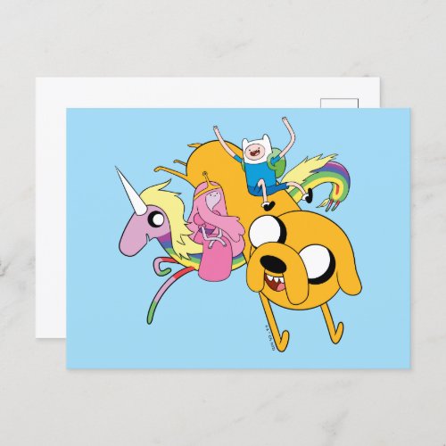 Adventure Time  Lady Bubblegum Finn  Jake Postcard