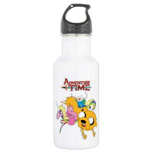 Adventure Time Lady, Bubblegum, Finn, & Jake Stainless Steel Water Bottle