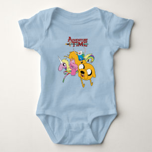 Adventure Time Lady, Bubblegum, Finn, & Jake T-S Baby Bodysuit