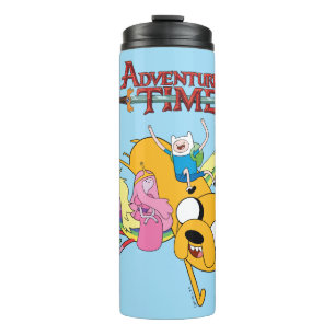 Adventure Time Lady, Bubblegum, Finn, & Jake Thermal Tumbler