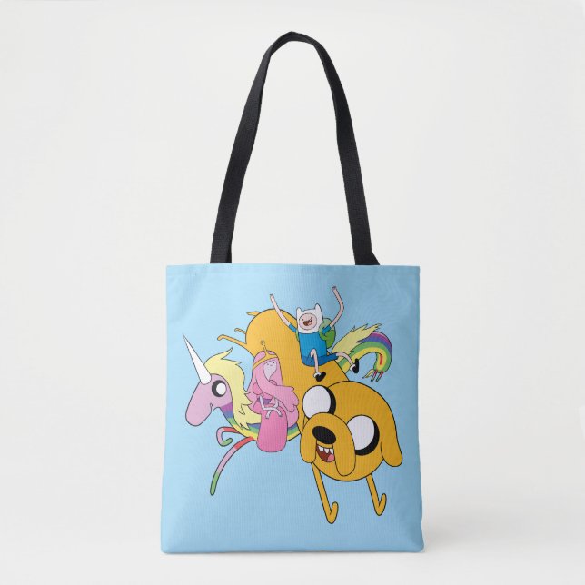 Adventure Time | Lady, Bubblegum, Finn, & Jake Tote Bag (Front)