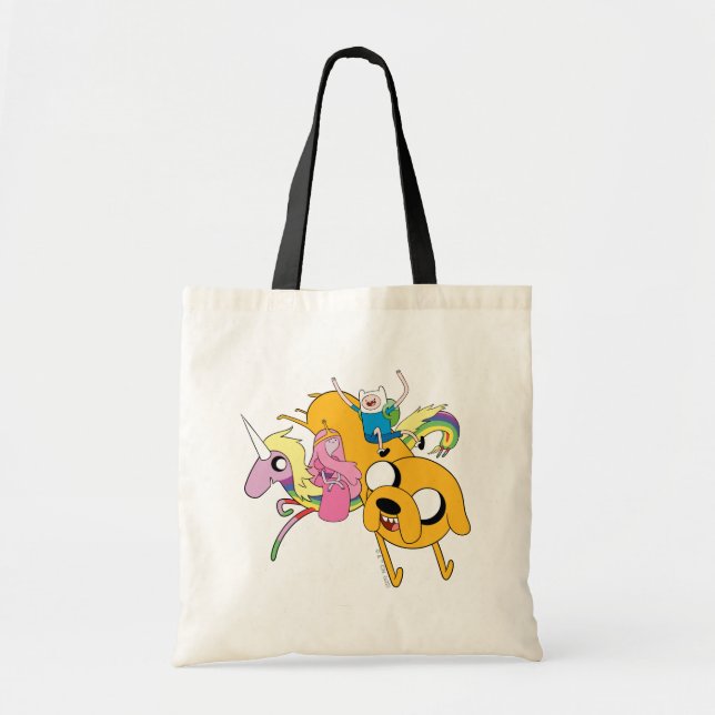 Adventure Time | Lady, Bubblegum, Finn, & Jake Tote Bag (Front)
