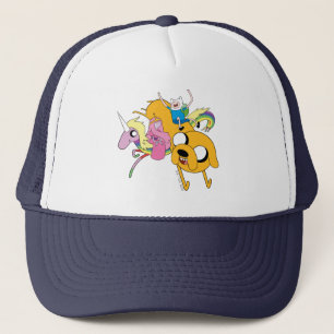 Adventure Time Lady, Bubblegum, Finn, & Jake Trucker Hat