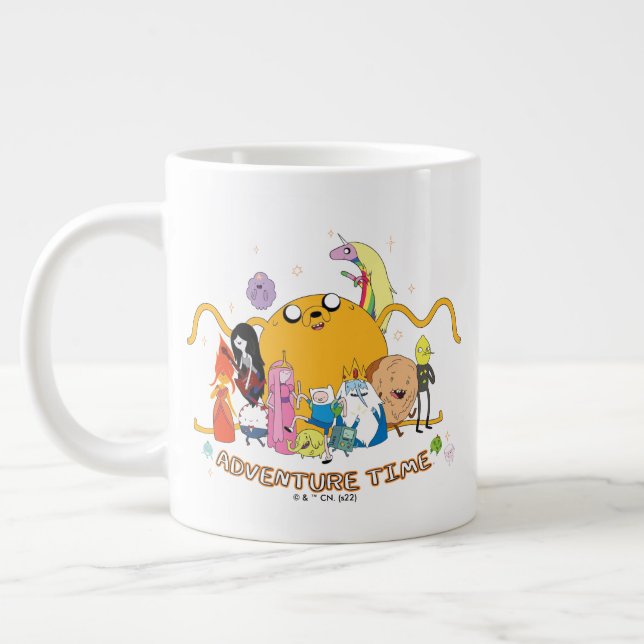 Adventure Time | Large Jake Group Graphic Giant Coffee Mug (Left)