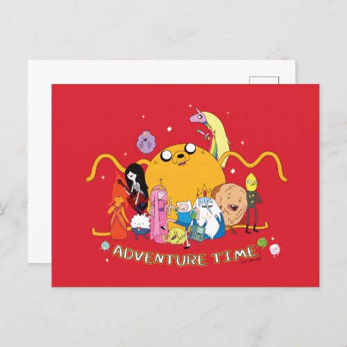 Adventure Time  Large Jake Group Graphic Postcard