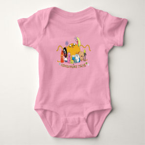 Adventure Time | Large Jake Group Graphic T-Shirt Baby Bodysuit
