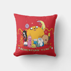 Adventure Time   Large Jake Group Graphic Throw Pillow