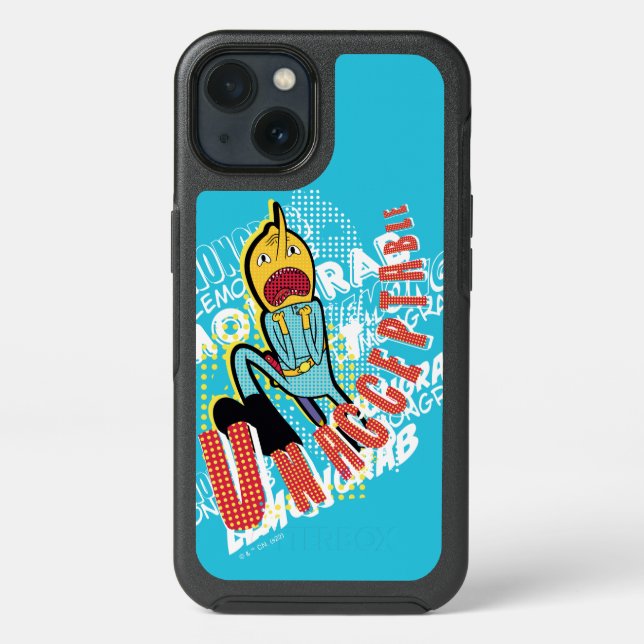 Adventure Time | Lemon Grab "UNACCEPTABLE" Otterbox iPhone Case (Back)