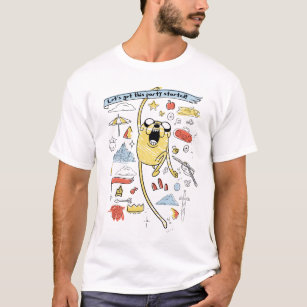 Adventure Time   "Party" Jake Sketch T-Shirt