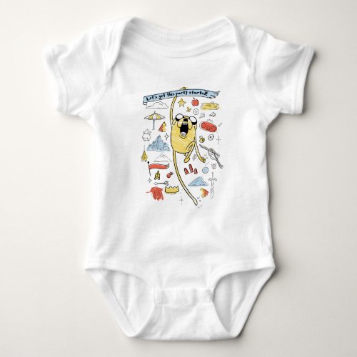 Adventure Time  Party Jake Sketch T_Shirt Baby Bodysuit