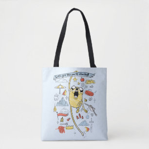 Adventure Time   "Party" Jake Sketch Tote Bag