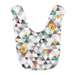 Adventure Time | Triangular Character Pattern Baby Bib