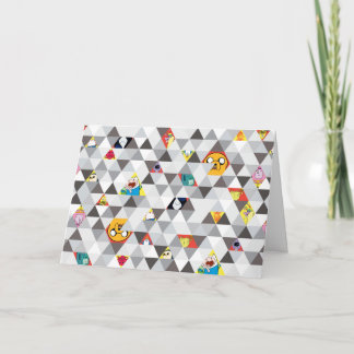 Adventure Time | Triangular Character Pattern Card