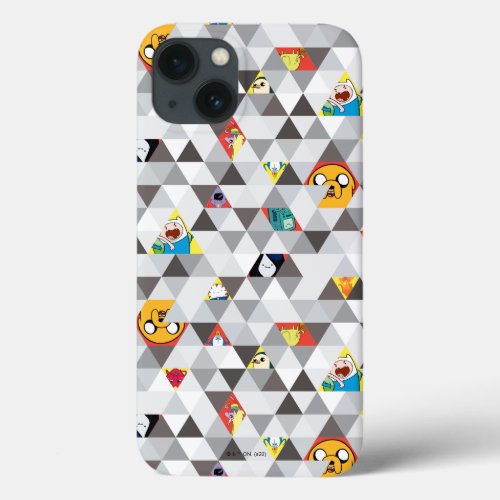 Adventure Time  Triangular Character Pattern iPhone 13 Case