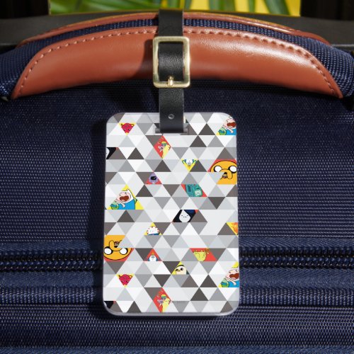 Adventure Time  Triangular Character Pattern Luggage Tag