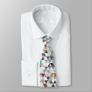 Adventure Time   Triangular Character Pattern Neck Tie