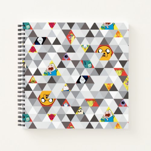 Adventure Time  Triangular Character Pattern Notebook