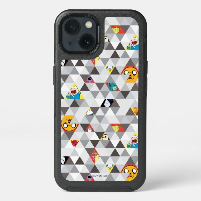 Adventure Time | Triangular Character Pattern Otterbox iPhone Case (Back)