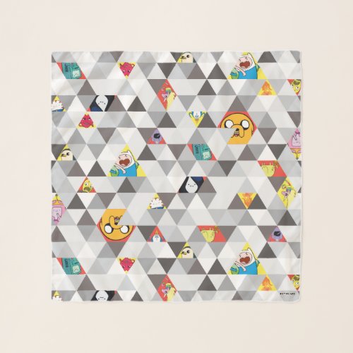 Adventure Time  Triangular Character Pattern Scarf