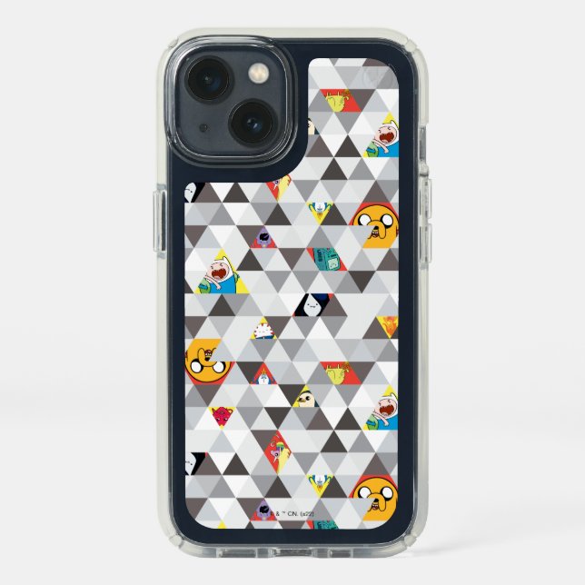 Adventure Time | Triangular Character Pattern Speck iPhone 13 Case (Front)