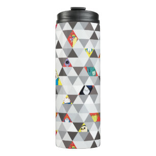 Adventure Time Triangular Character Pattern Thermal Tumbler