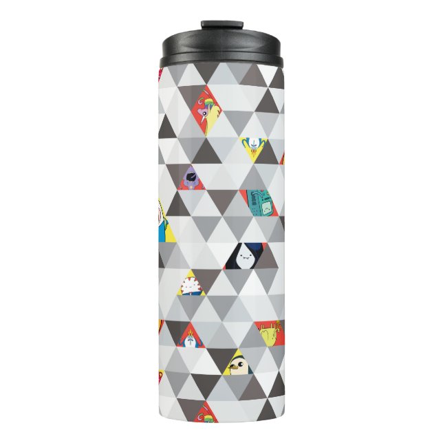 Adventure Time | Triangular Character Pattern Thermal Tumbler (Front)