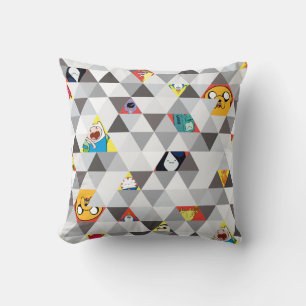 Adventure Time   Triangular Character Pattern Throw Pillow
